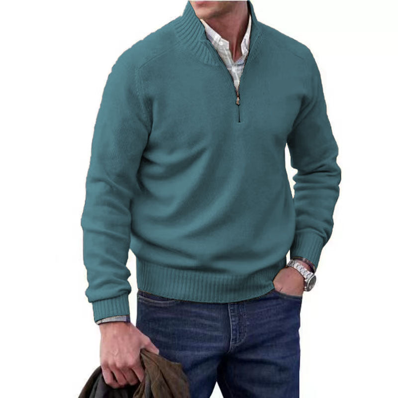 Men's Warm Quarter Zip Sweater