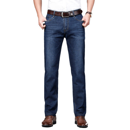 Men's Straight Cotton Jeans