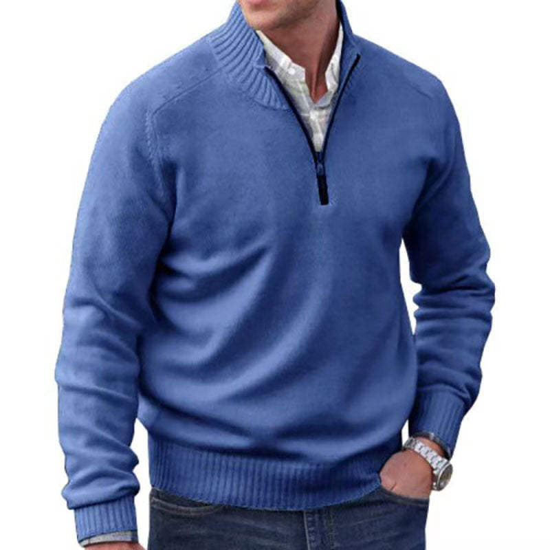 Men's Warm Quarter Zip Sweater