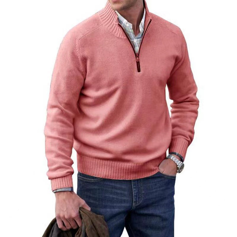 Men's Warm Quarter Zip Sweater