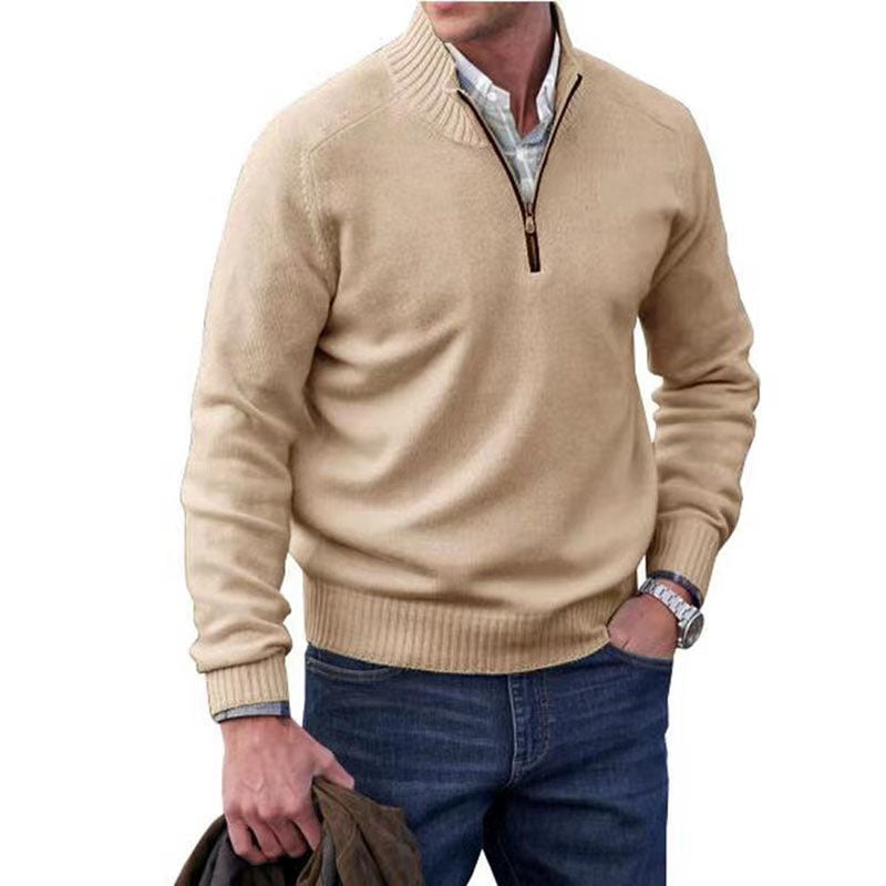 Men's Warm Quarter Zip Sweater