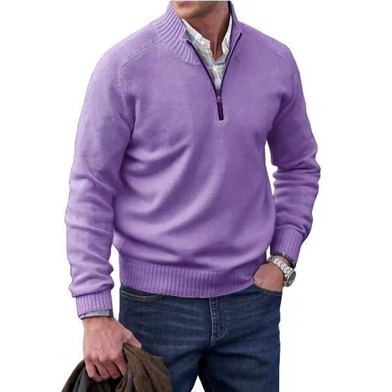 Men's Warm Quarter Zip Sweater