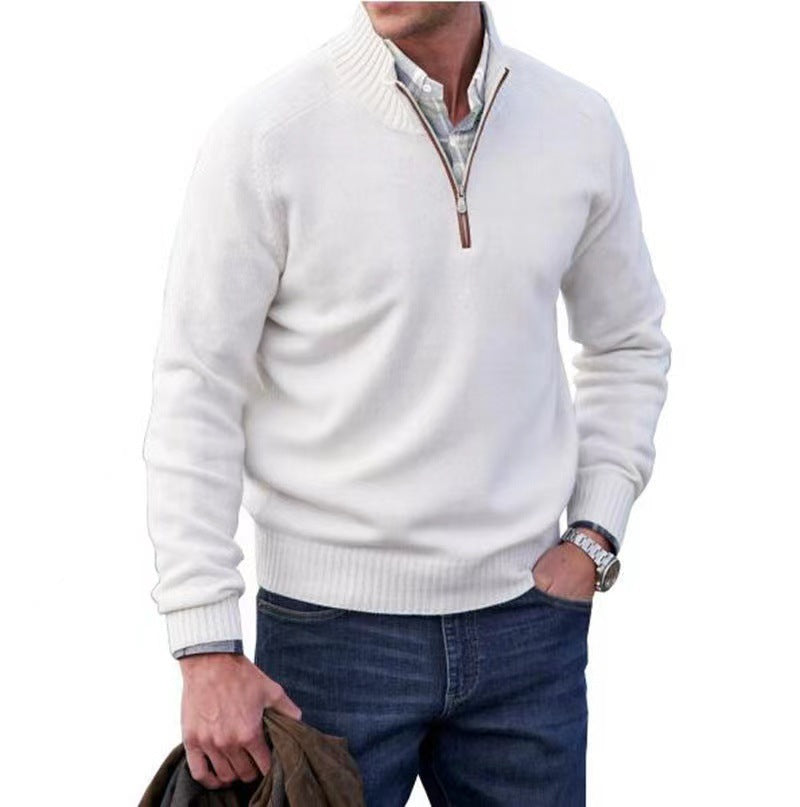 Men's Warm Quarter Zip Sweater