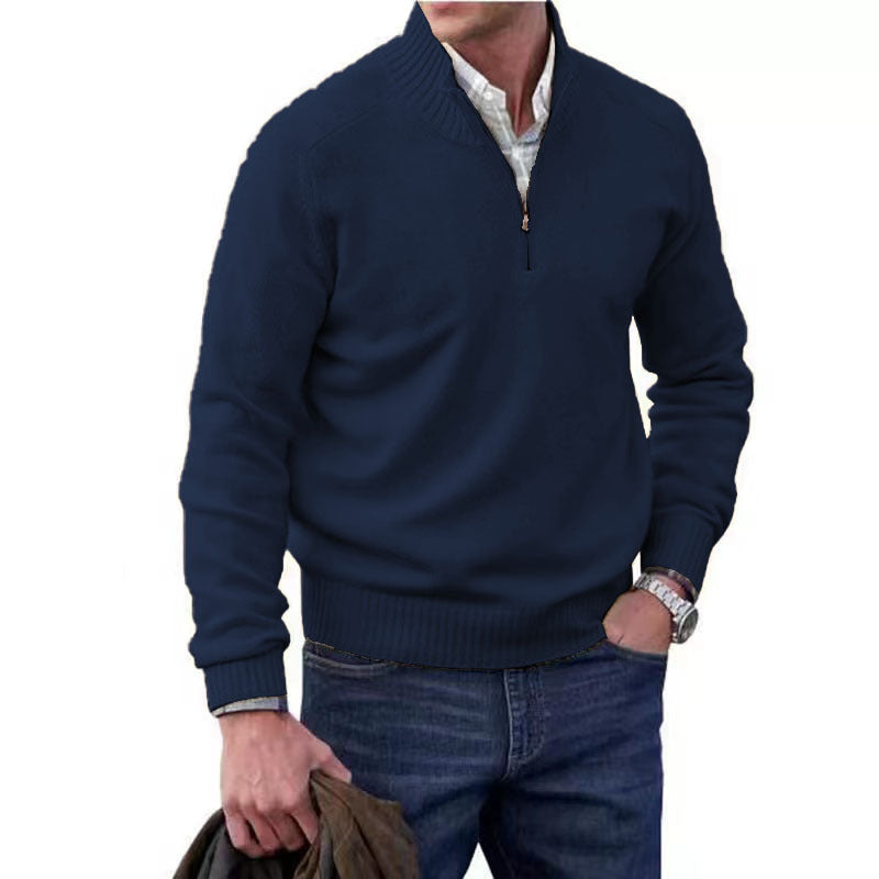 Men's Warm Quarter Zip Sweater